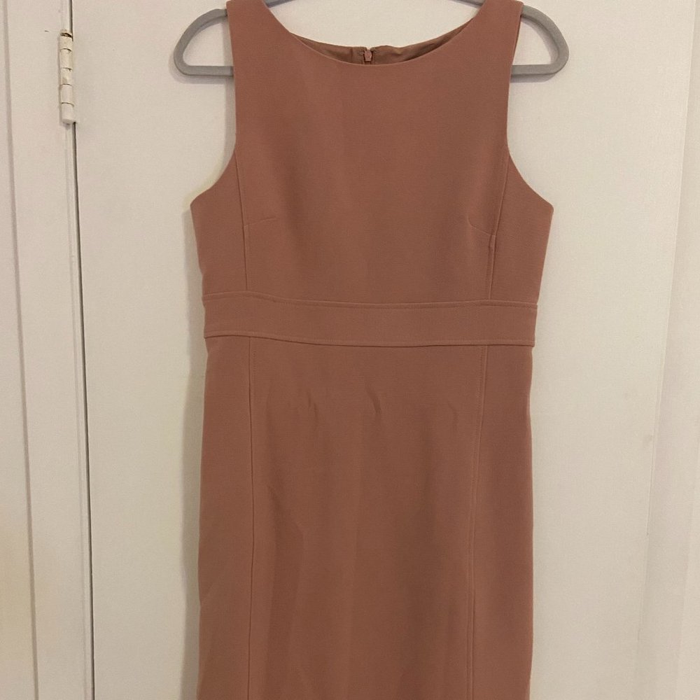 Ann Taylor Deep Blush/Pink Midi Dress